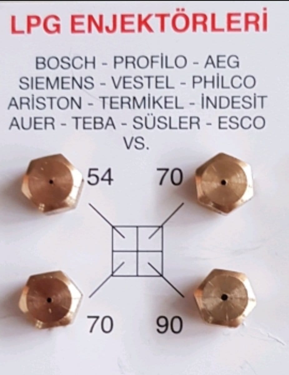 50 Takım 7 Lik Lpg Ocak Memesi